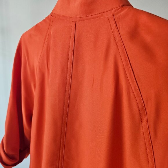 Venus Modern Burnt Orange Utility Shirtdress w/Gold Hardware/Buckles + Belt - Picture 8 of 14